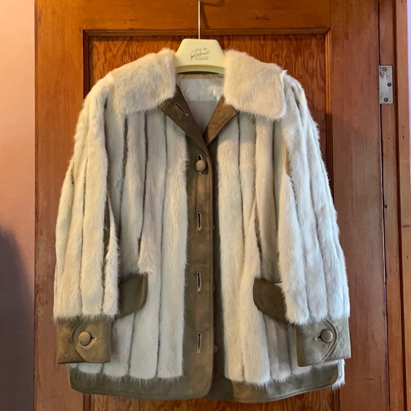 One-of-a-kind Vintage Mink and suede jacket